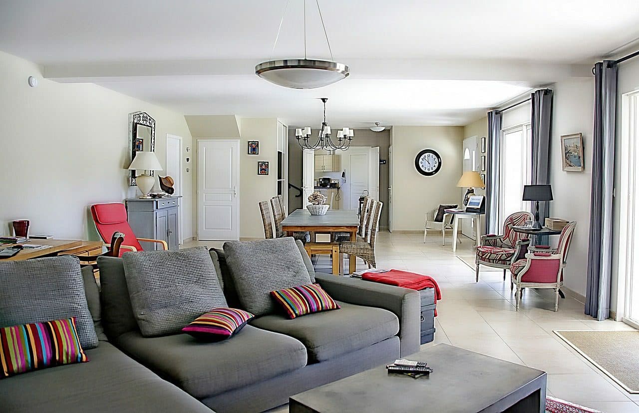 photo du salon d'un appartement